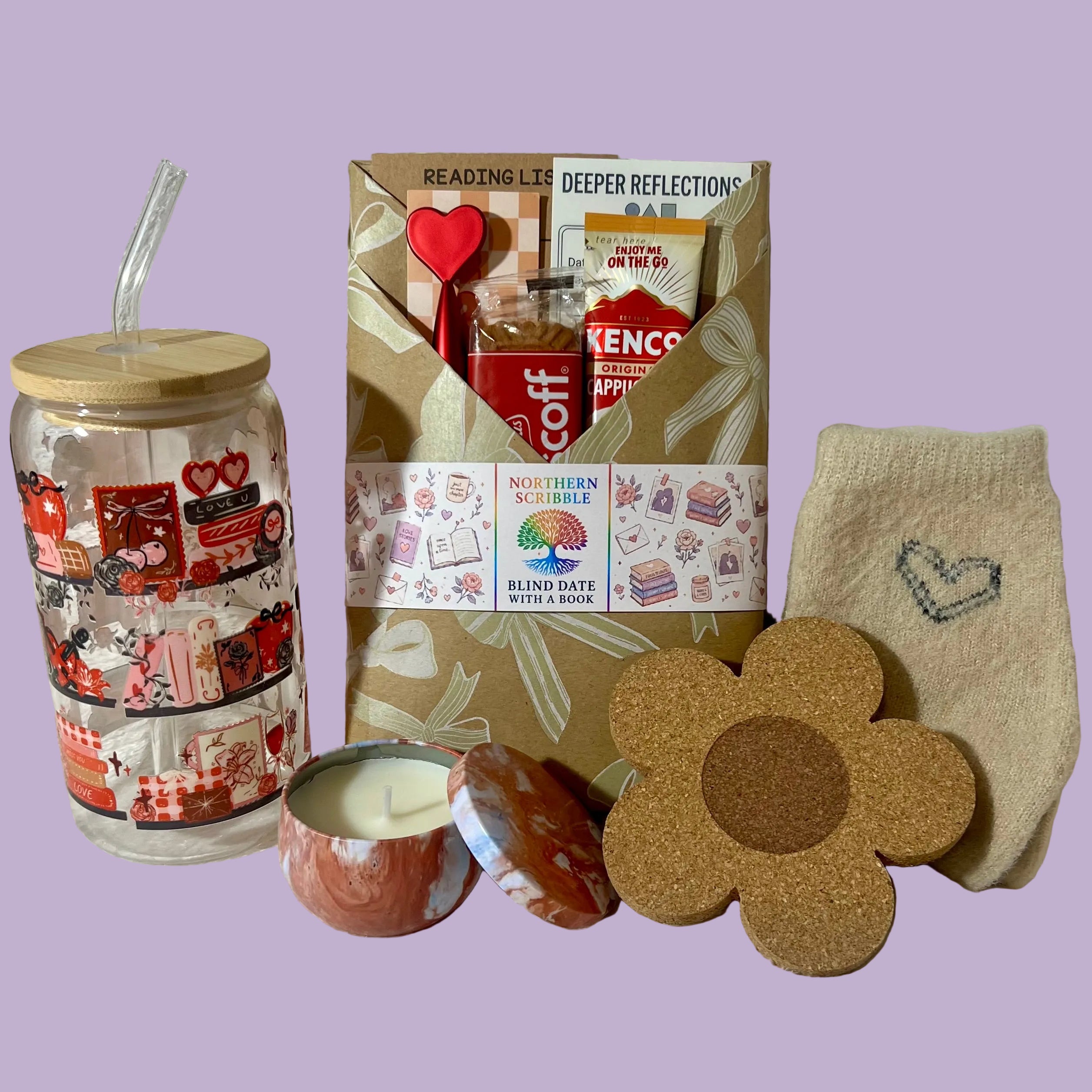BLIND DATE WITH A BOOK (Glass Tumbler Giftset)