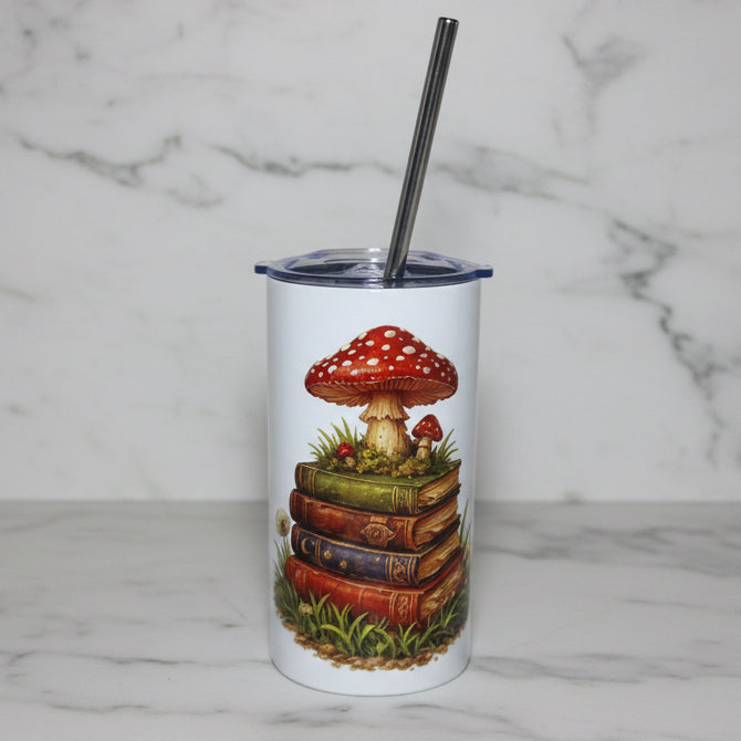 12OZ METAL TUMBLER (Bookish Toadstool) 🍄