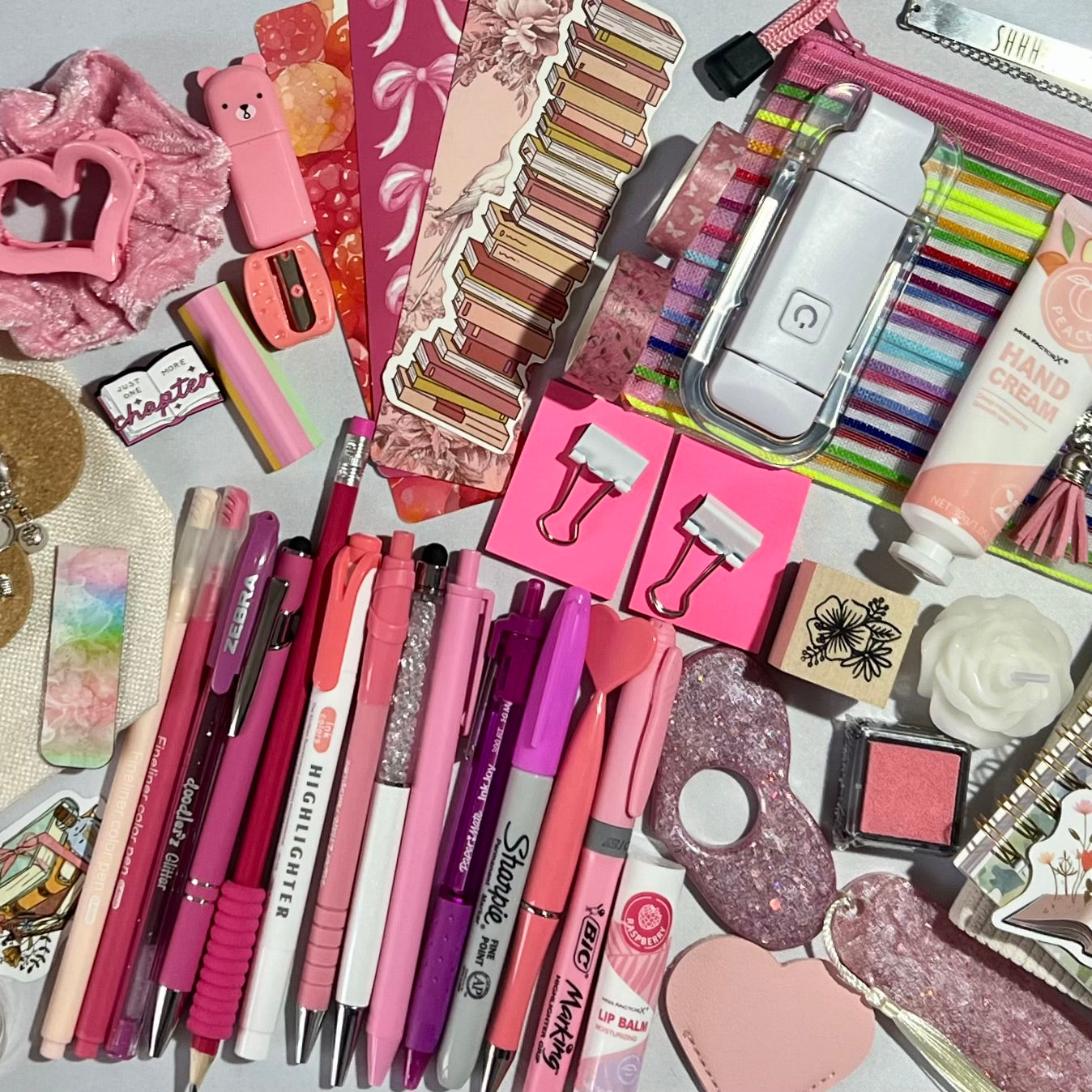 PINK BOOKISH BUNDLE 🩷 Stationery, Bookish, Cosy (Select Your Size)