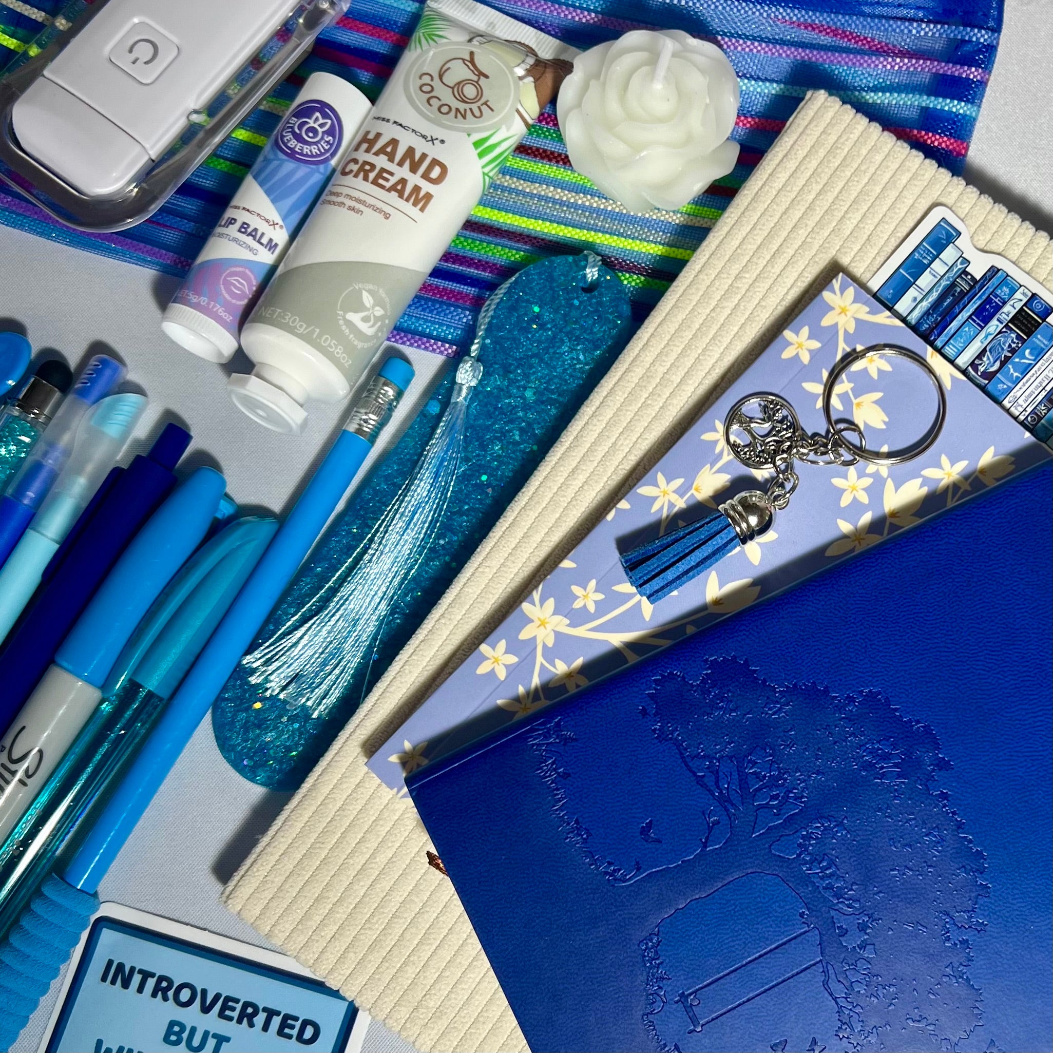 BLUE BOOKISH BUNDLE 💙 Stationery, Bookish, Cosy (Select Your Size)