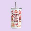 12OZ METAL TUMBLER (Emotionally Invested) 🩷