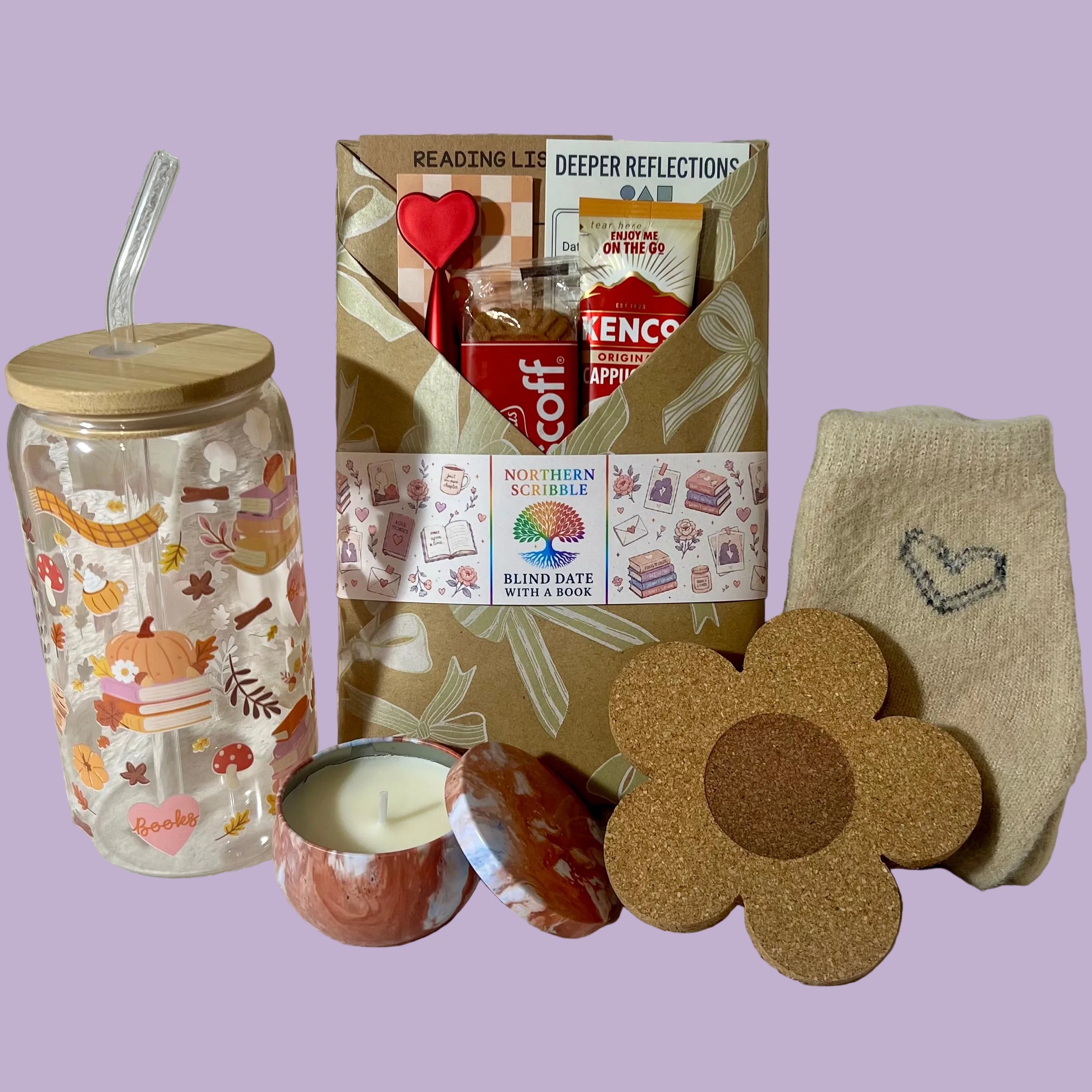 BLIND DATE WITH A BOOK (Glass Tumbler Giftset)