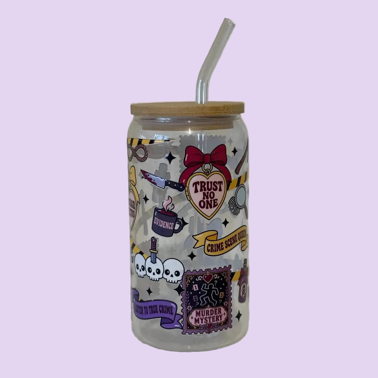 16OZ GLASS TUMBLER (Thriller Girlie)