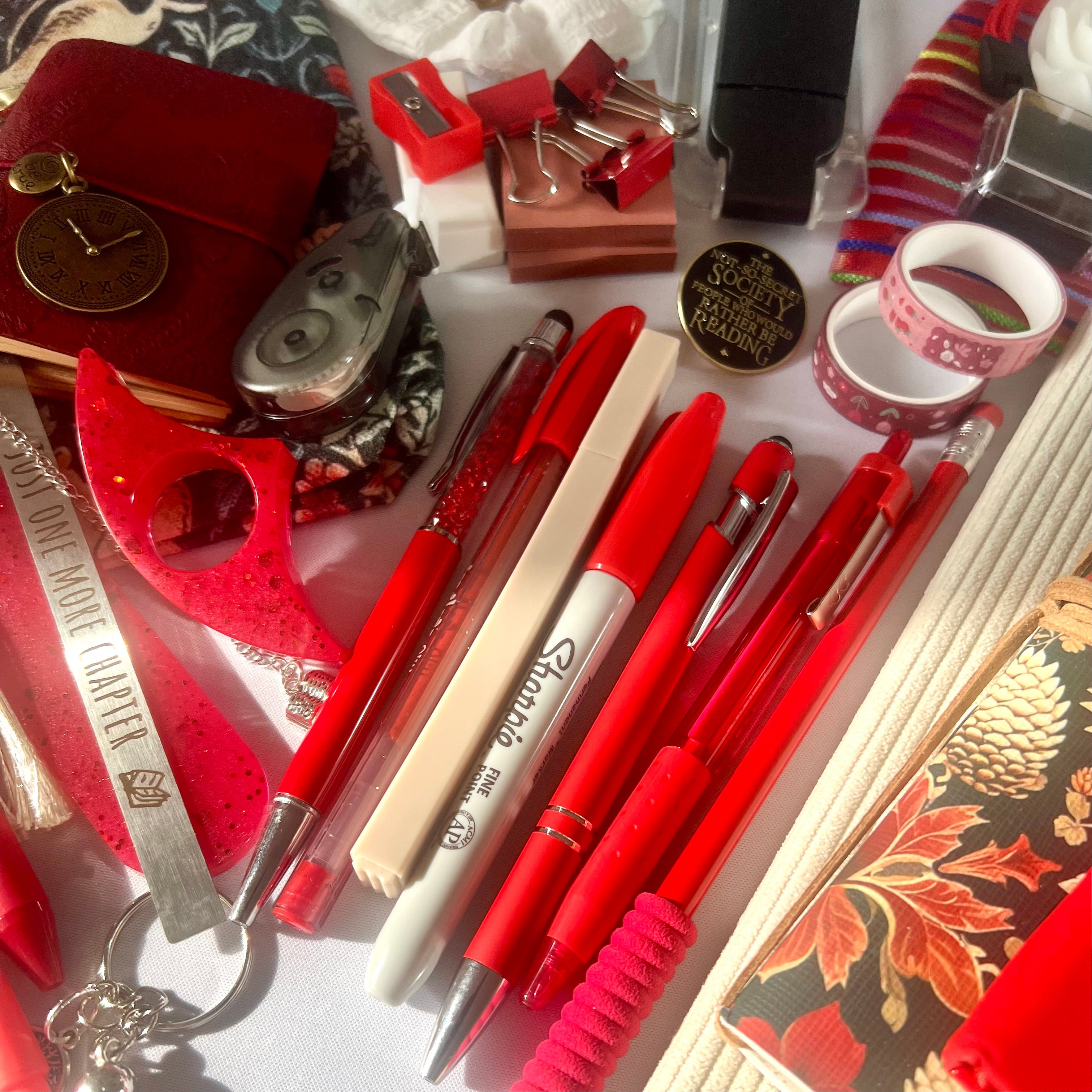 RED BOOKISH BUNDLE ♥️ Stationery, Bookish, Cosy (Select Your Size)