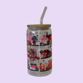 16OZ GLASS TUMBLER (Romance Bookshelf)
