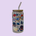 16OZ GLASS TUMBLER (Hockey Romance)