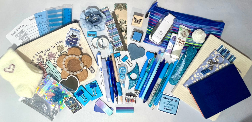 BLUE BOOKISH BUNDLE 💙 Stationery, Bookish, Cosy (Select Your Size)