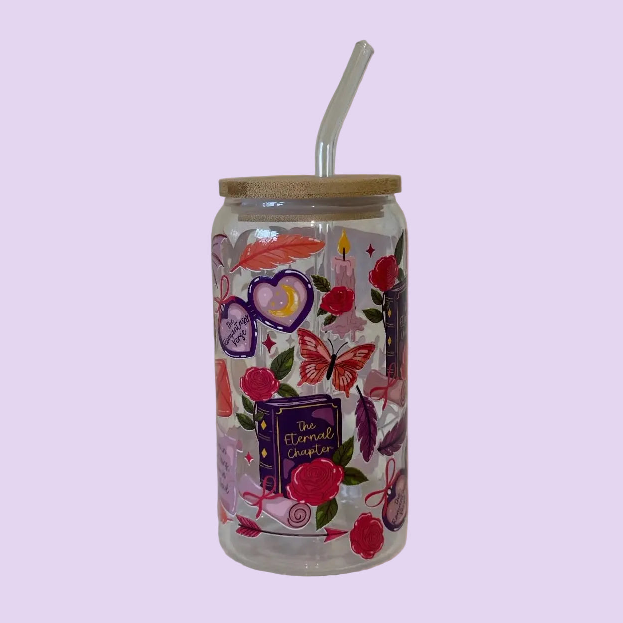 16OZ GLASS TUMBLER (Romantasy)