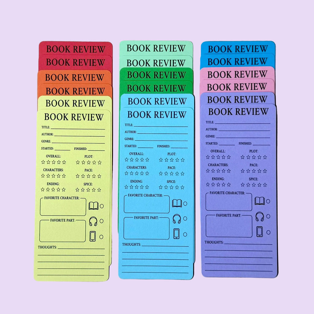 BOOK REVIEW CARDS (Pack of 18)